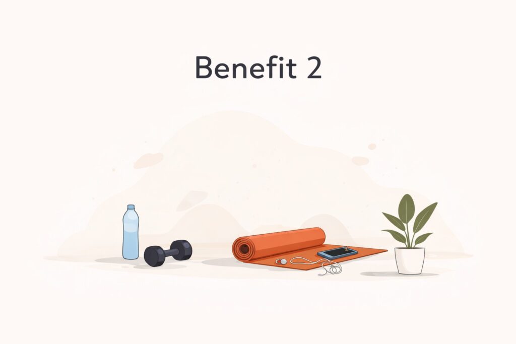 Exercise-mat-dumbbell-water-bottle-training-setup