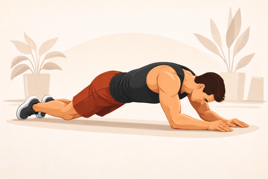 Bodyweight-triceps-extension-floor-hands-shoulder-width