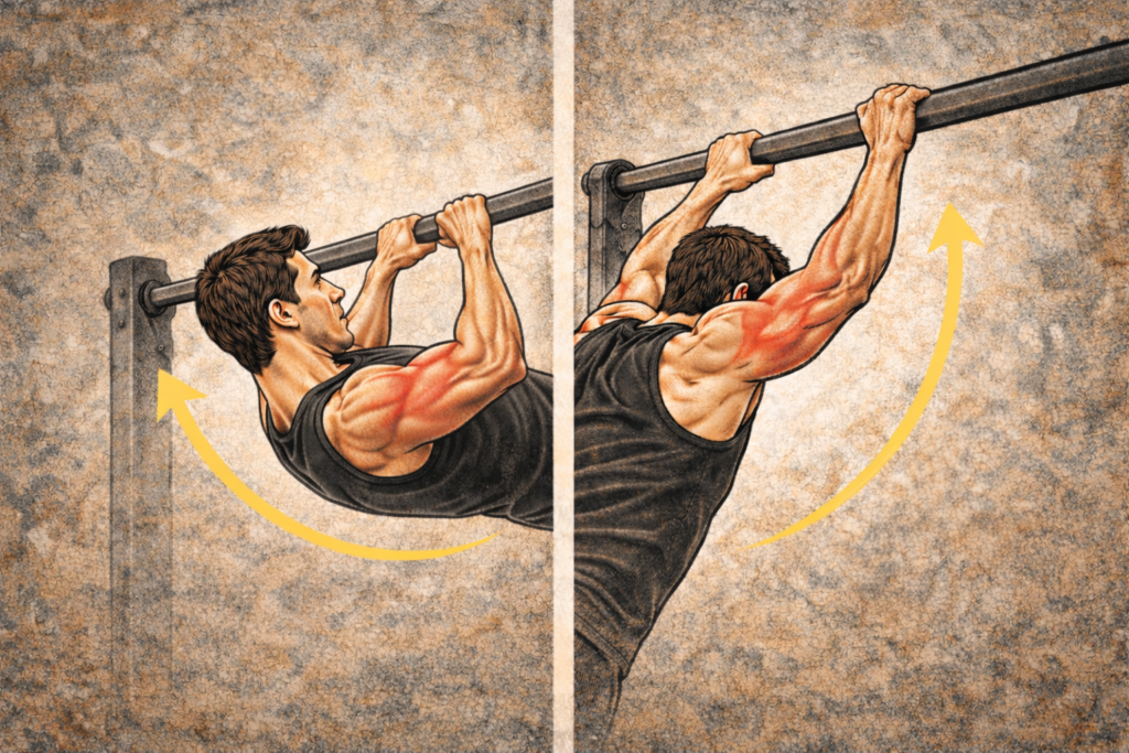 Bodyweight-arm-exercises-bar-variation