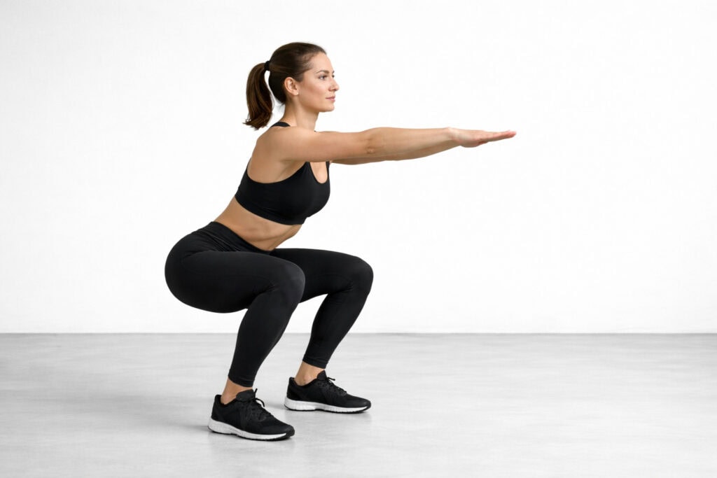 Bodyweight-squat-lower-body-movement