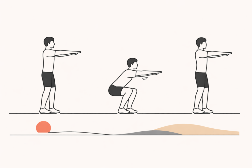 Bodyweight-squat-sequence