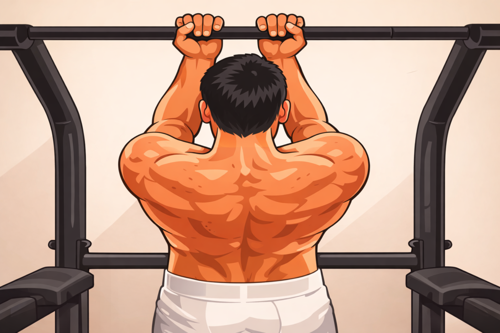 Close-grip-chin-up-supinated-hands-black-bar-horizontal