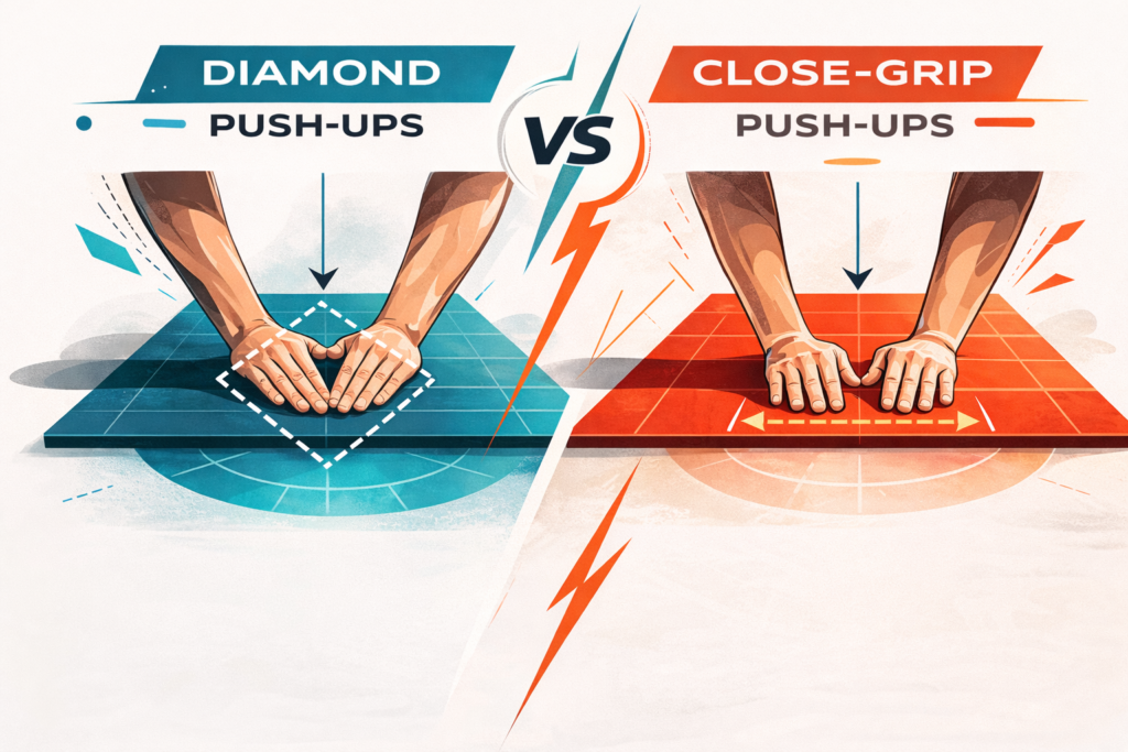 Diamond-push-ups-vs-close-grip-push-ups-hand-placement