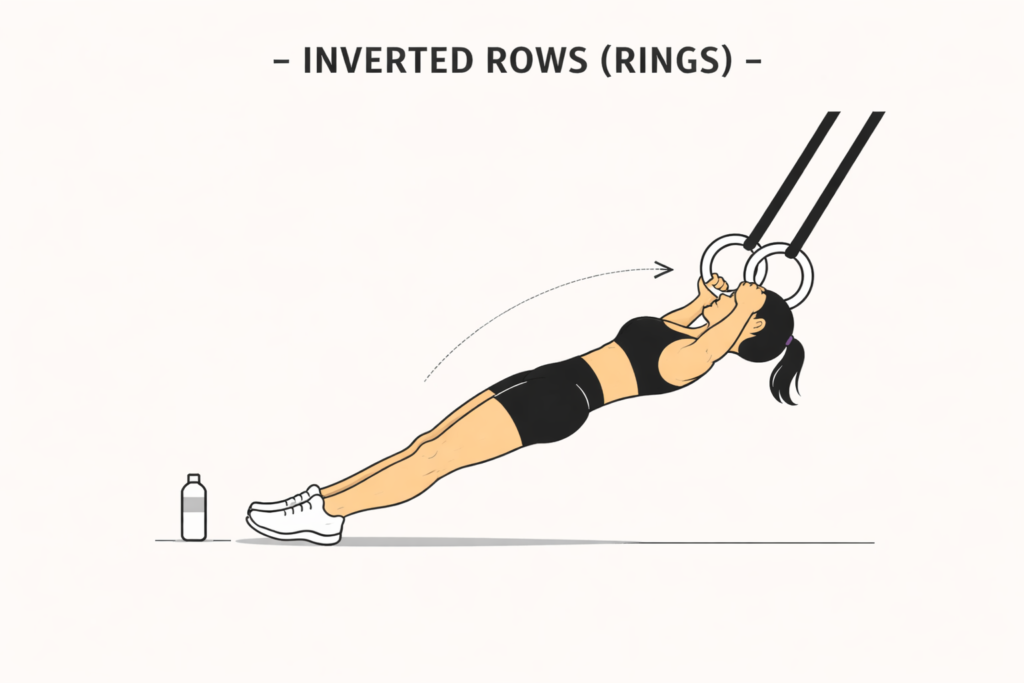 Inverted-rows-on-gymnastic-rings-bodyweight-row