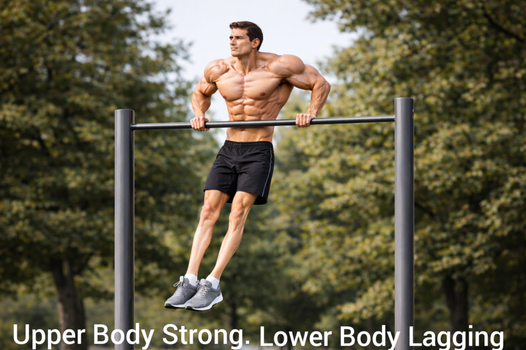 Muscle-up-shirtless-upper-body-muscular-thin-legs