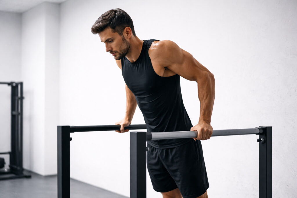 Parallel-dip-exercise-on-bars
