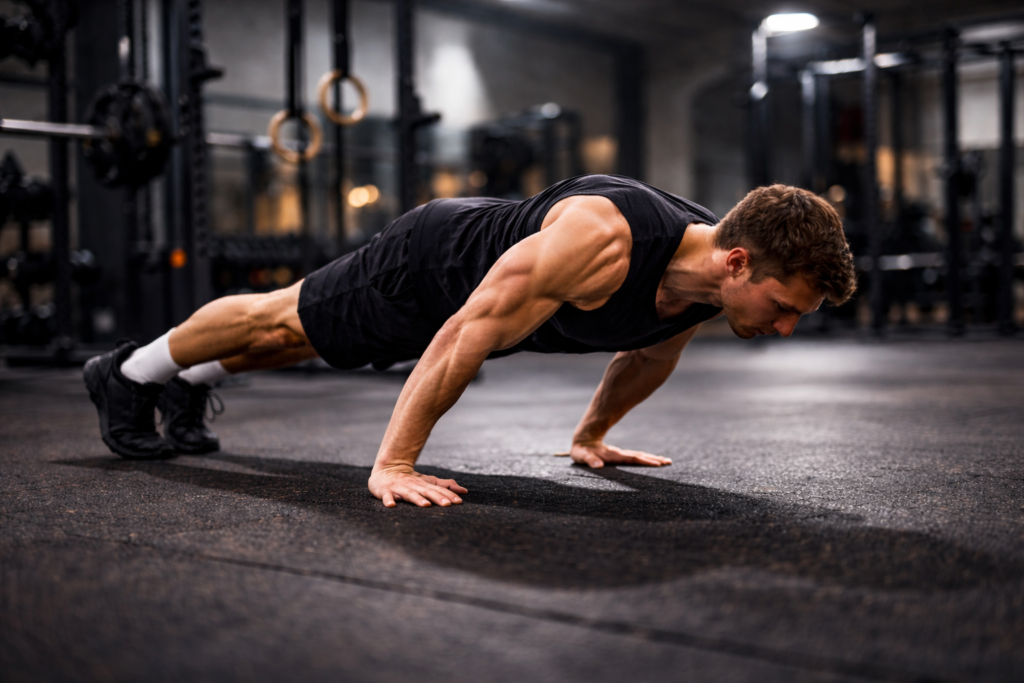 Pseudo-planche-push-up-forward-lean