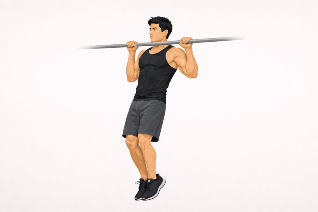 Pull-up-with-top-pause-for-improved-upper-body-tension-and-control