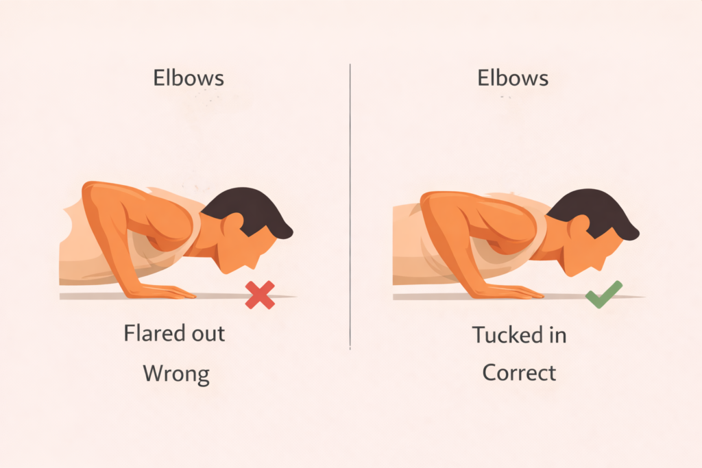 Push-up-elbow-position