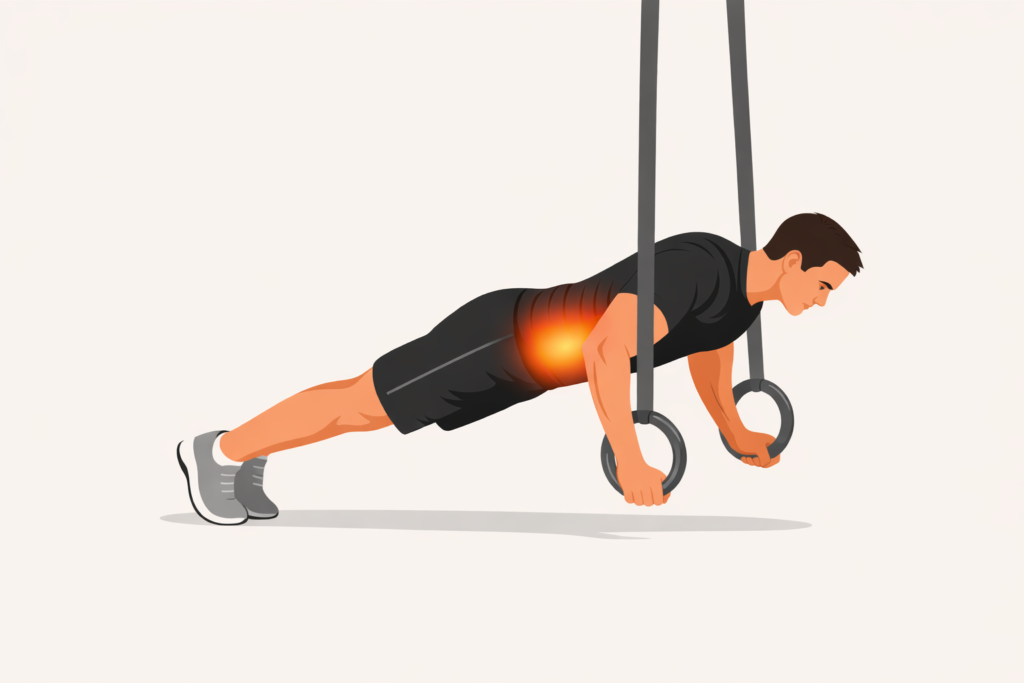 Ring-push-up-core-engagement