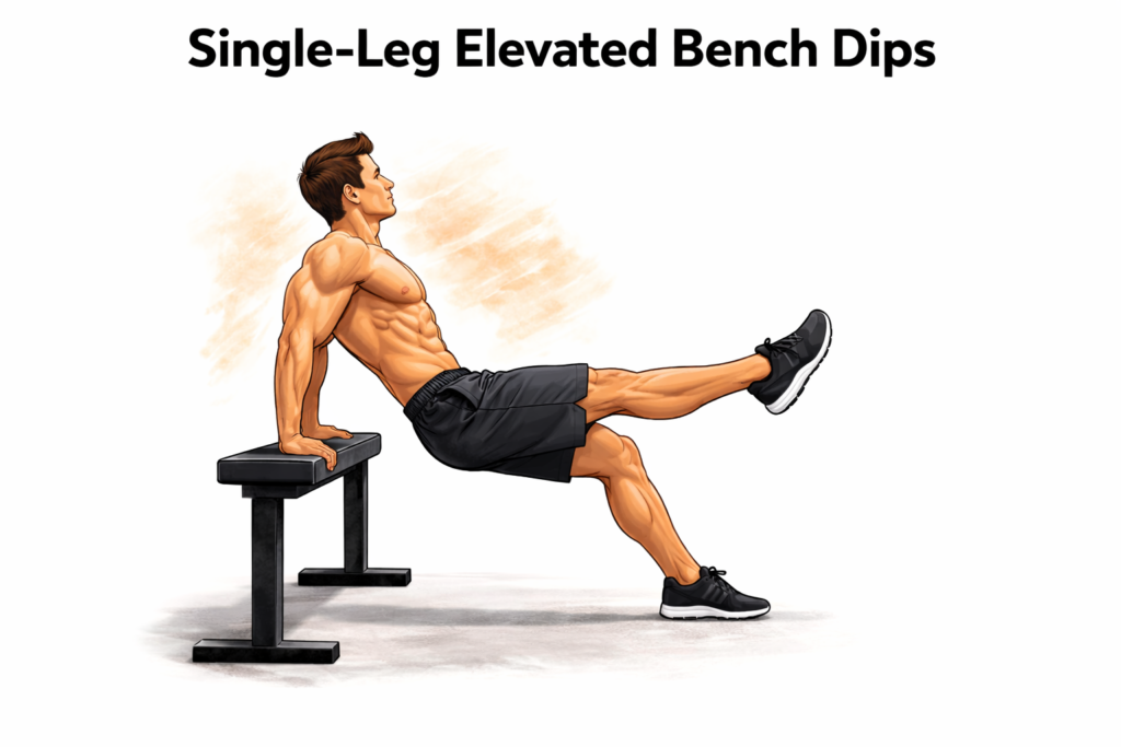 Single-leg-bench-dips-exercise