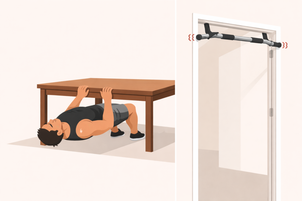 Unstable-doorway-pull-up-bar-for-home-pulling-workout