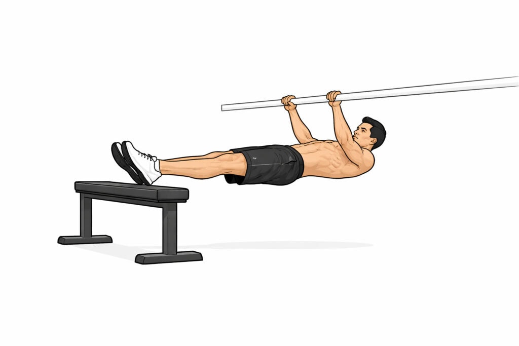 Feet-elevated-inverted-row-bodyweight-back-exercise