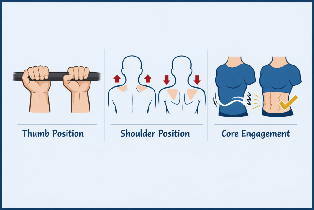 Pull-up-grip-thumb-position-shoulder-position-core-engagement-diagram