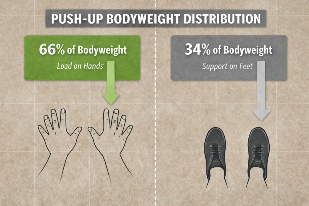 Push-up-bodyweight-percentage-load-hands-feet-distribution-diagram