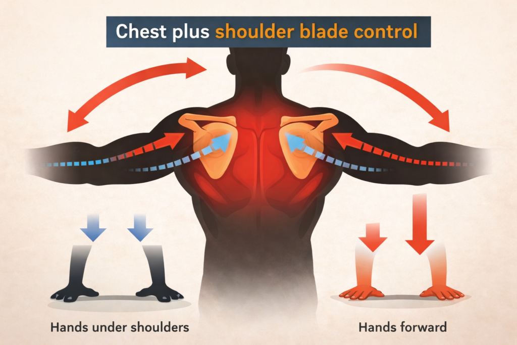 Push-up-chest-activation-shoulder-blade-control-diagram