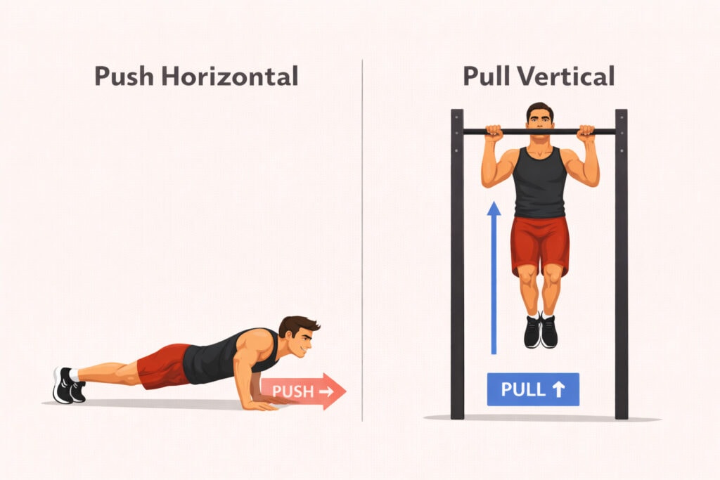Push-up-horizontal-force-vs-pull-up-vertical-force