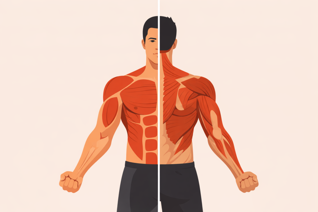 Front-chain-pressure-vs-back-chain-fatigue-muscle-activation-map