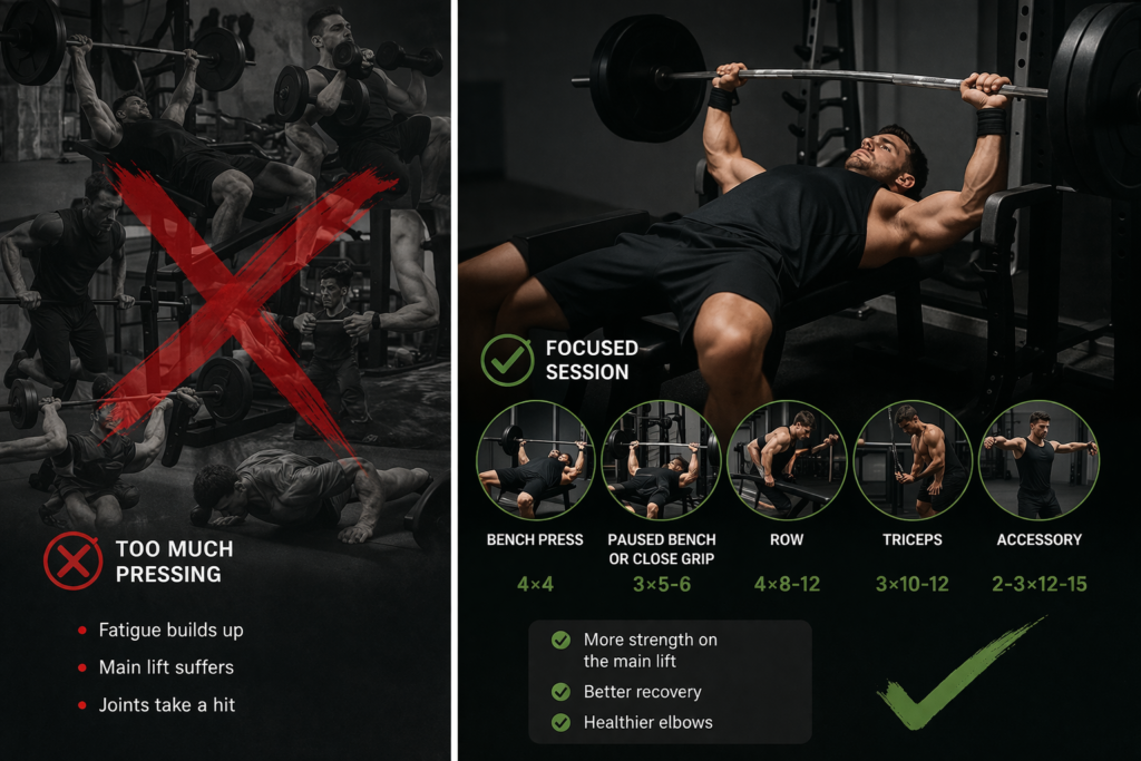 Bench-press-workout-structure-with-clean-training-plan