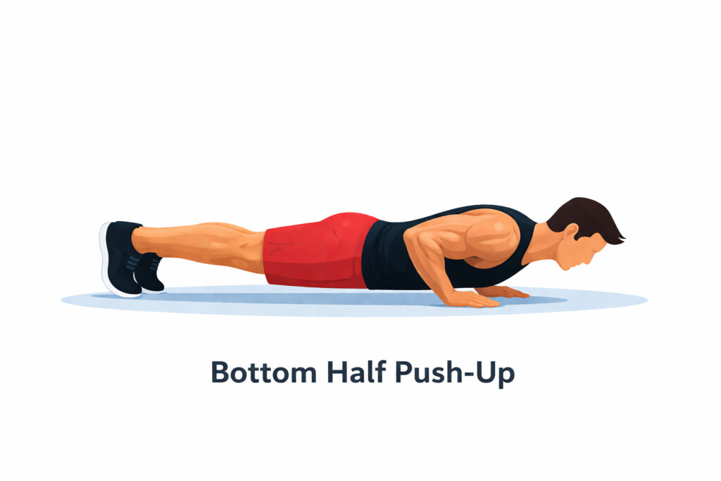 Low-Range-Push-Up-With-Chest-Stretch-Focus