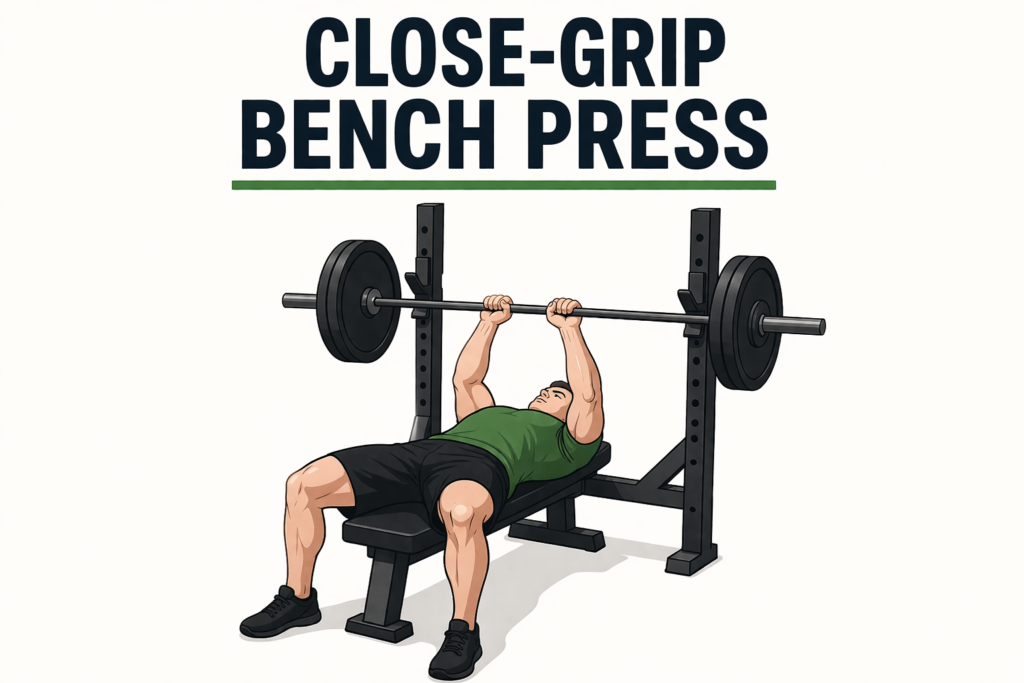 Close-Grip-Bench-Press-Triceps-Focused-Bench-Press-Exercise