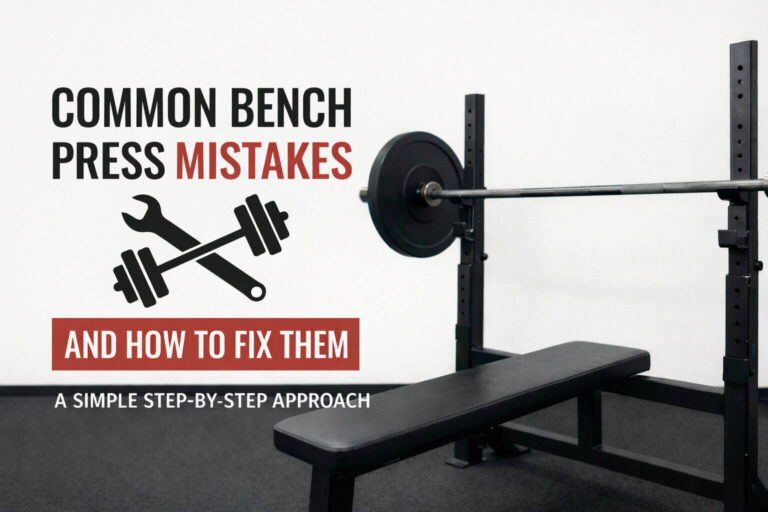 Common-bench-press-mistakes-and-fixes-gym-bench-press-setup