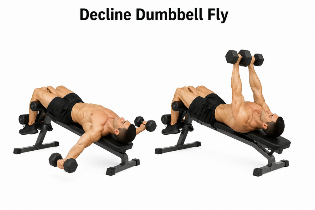 Decline-dumbbell-fly-bench-chest-isolation-exercise