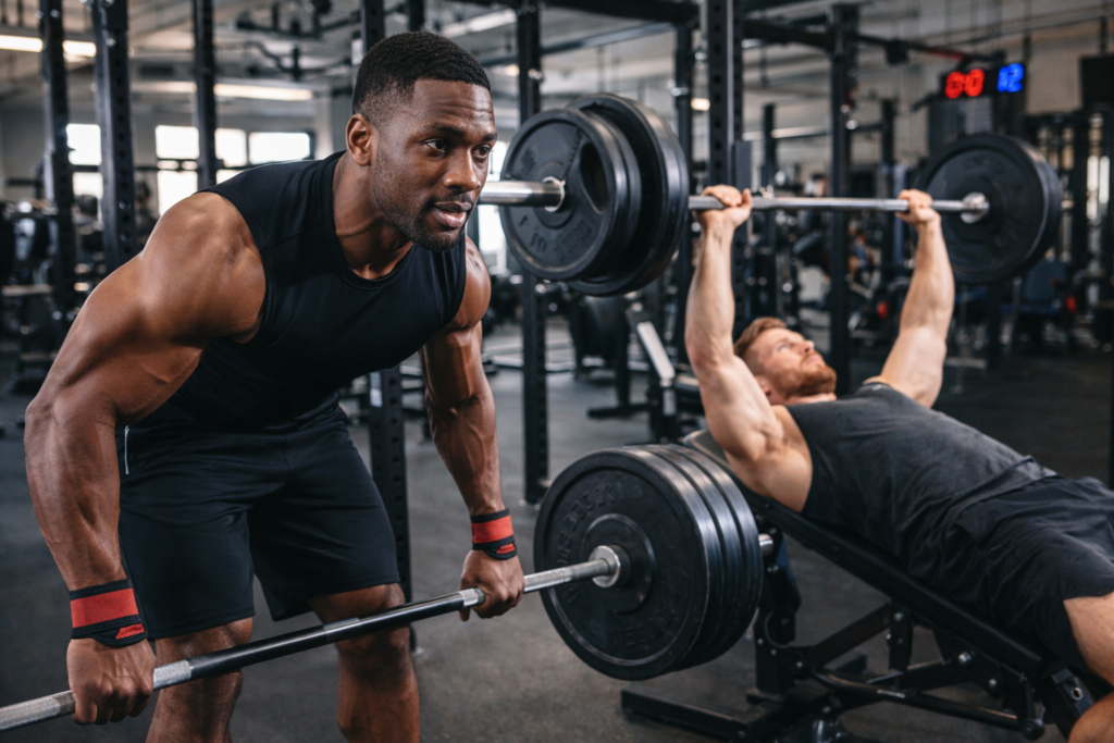 Heavy-Barbell-Strength-Training-In-Gym-Powerlifting-And-Weightlifting-Workout