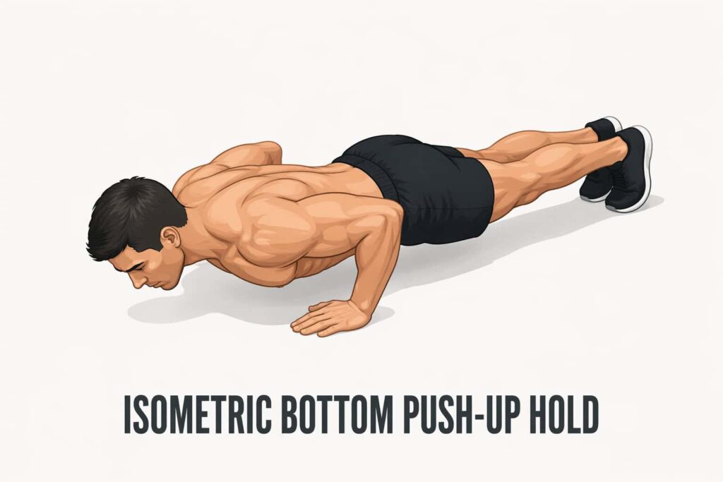 Isometric-Bottom-Push-Up-Hold-Low-Push-Up-Position