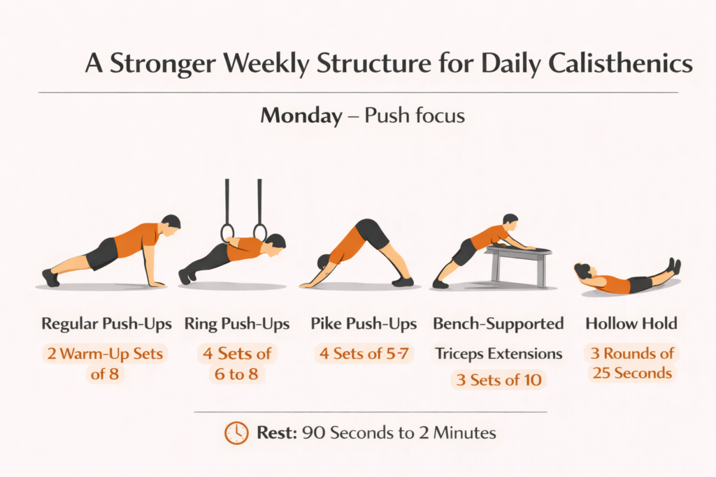 Bodyweight-push-training-routine