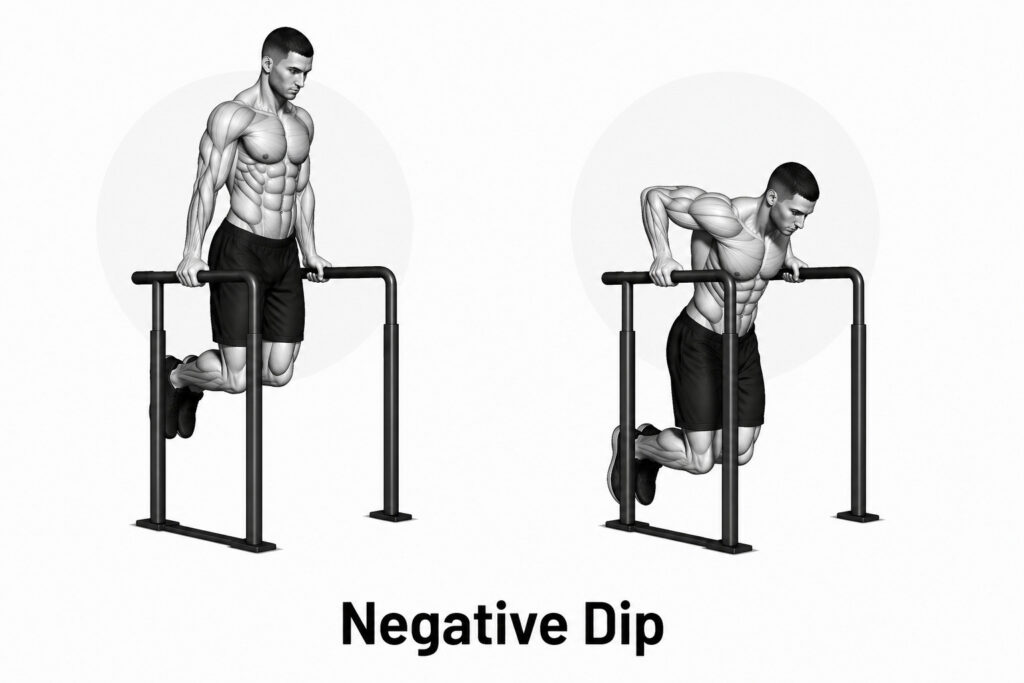 Negative-dip-parallel-bars