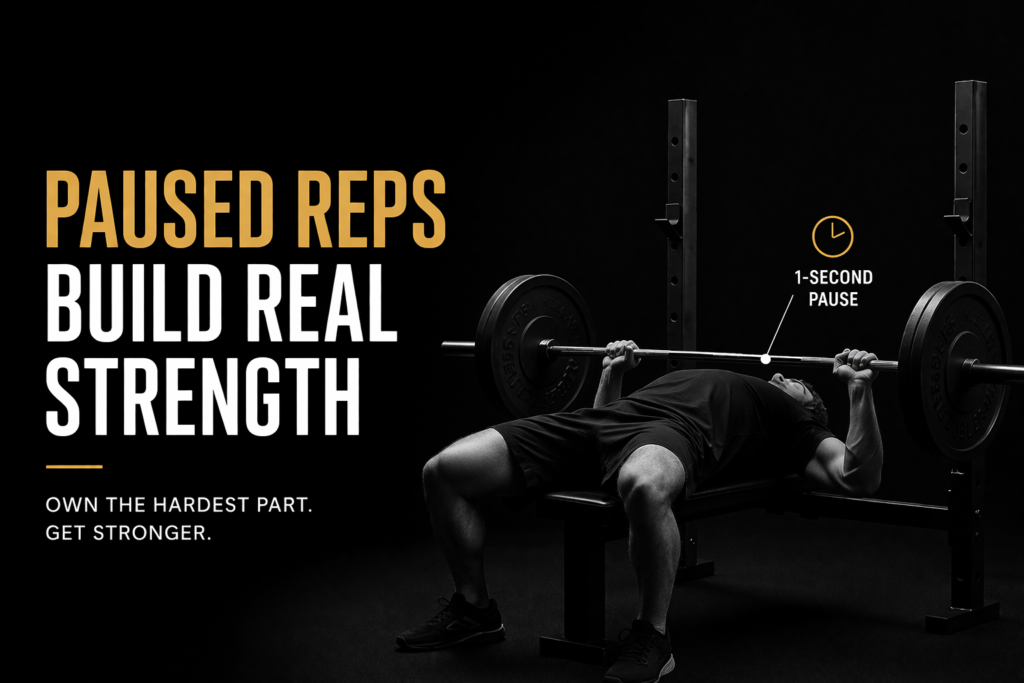 Paused-Bench-Press-Barbell-On-Chest-Strength-Training