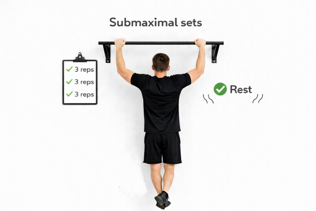 Pull-up-submax-sets-example-3-reps-with-rest