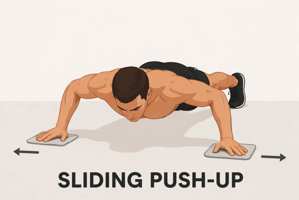 Sliding-Push-Up-hands go-on-towel