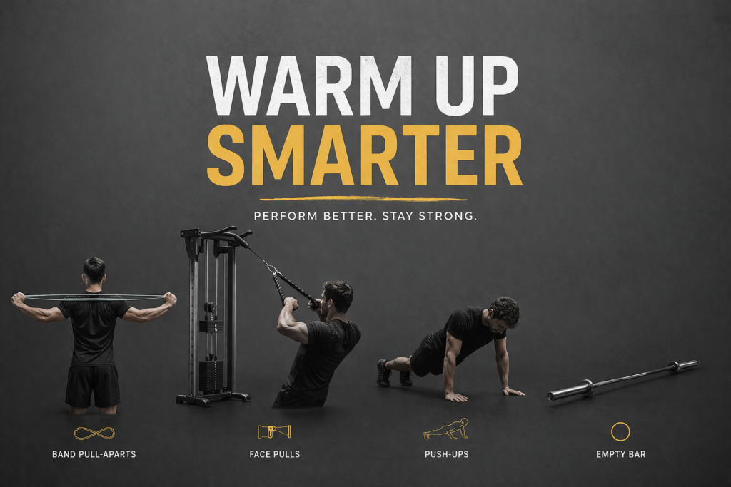 Resistance-Band-Face-Pull-Push-Up-Empty-Barbell-Warm-Up