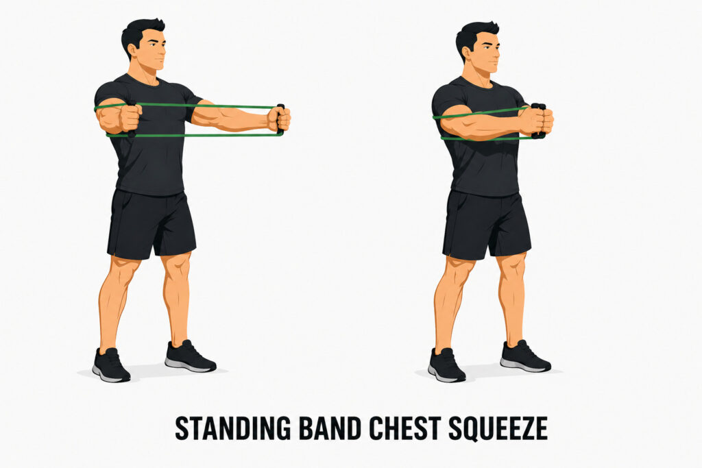 Standing-band-chest-squeeze-inward-band-tension-exercise