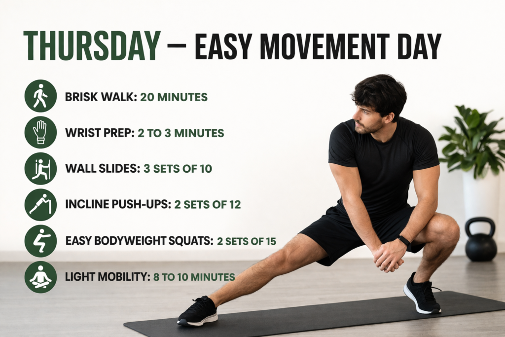 Easy-movement-day-calisthenics-active-recovery-workout-brisk-walk-mobility-push-ups-squats