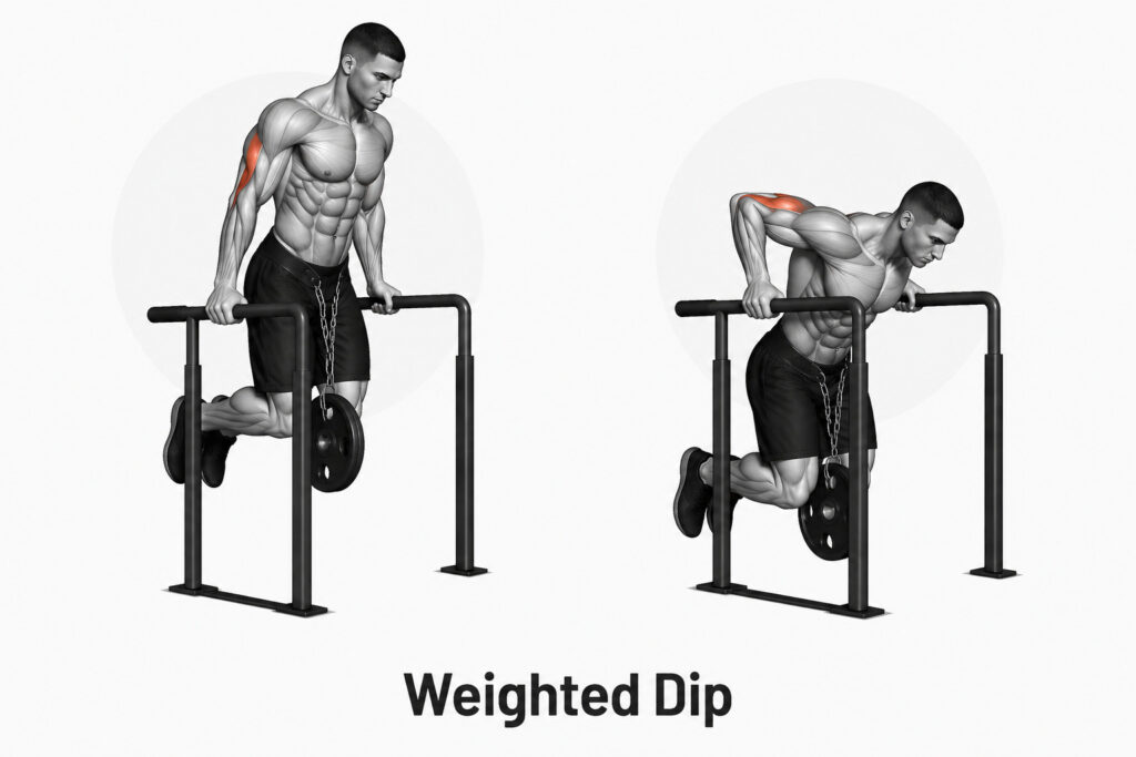 Weighted-dip-parallel-bars