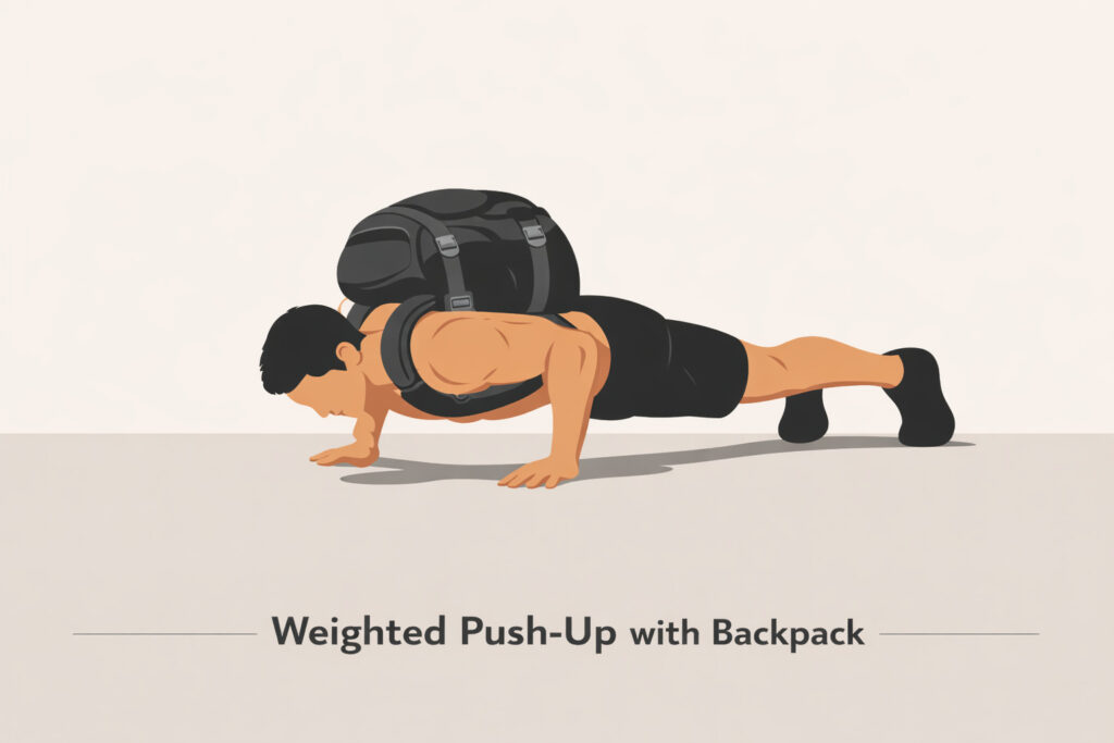 Weighted-Push-Up-With-Backpack