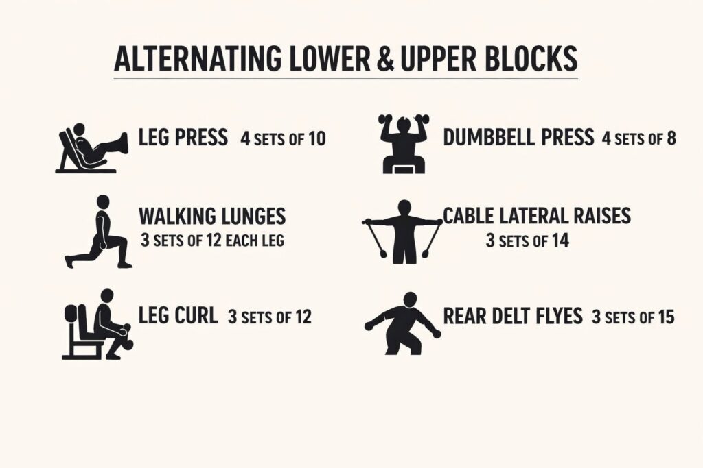 Alternating-Lower-And-Upper-Blocks-Workout-Routine