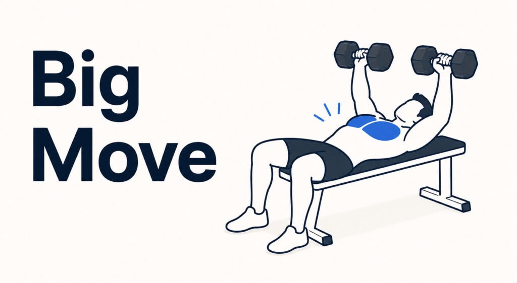 Chest-Exercise-Shown-As-Big-Upper-Body-Movement-With-Push-Up-Setup