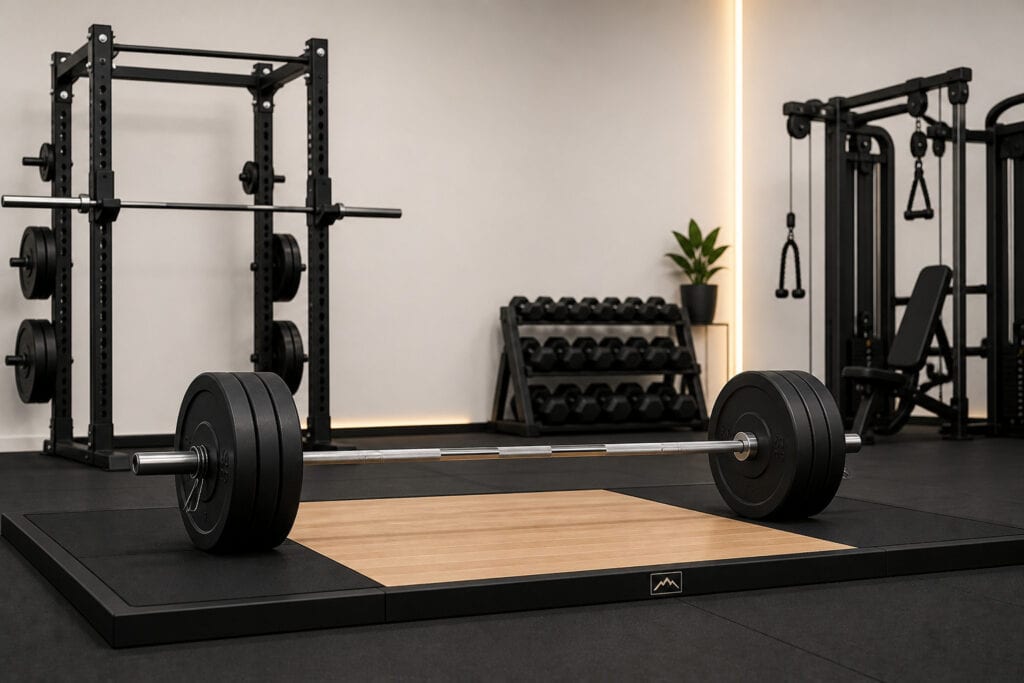 Loaded-barbell-deadlift-platform