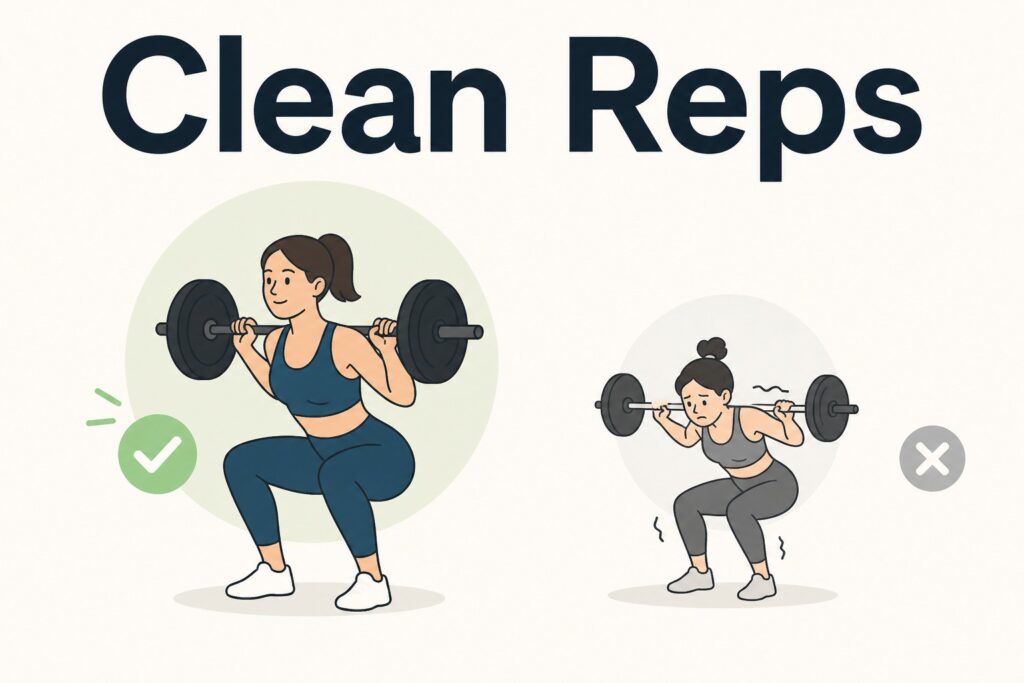Controlled-squat-rep-compared-to-sloppy-lifting