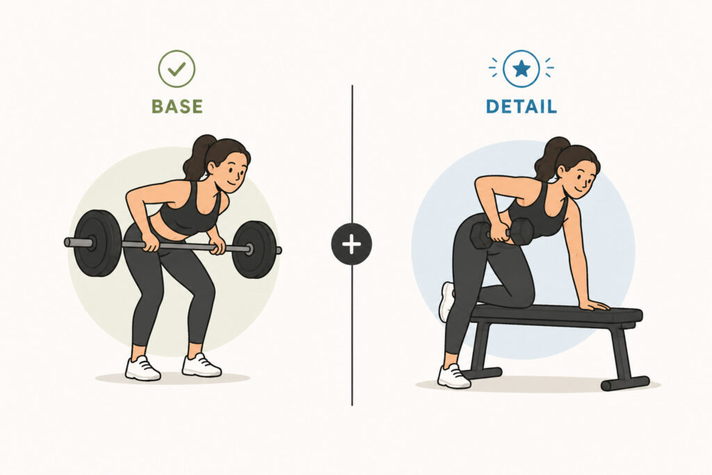 Barbell-compounds-and-isolation-exercises-together