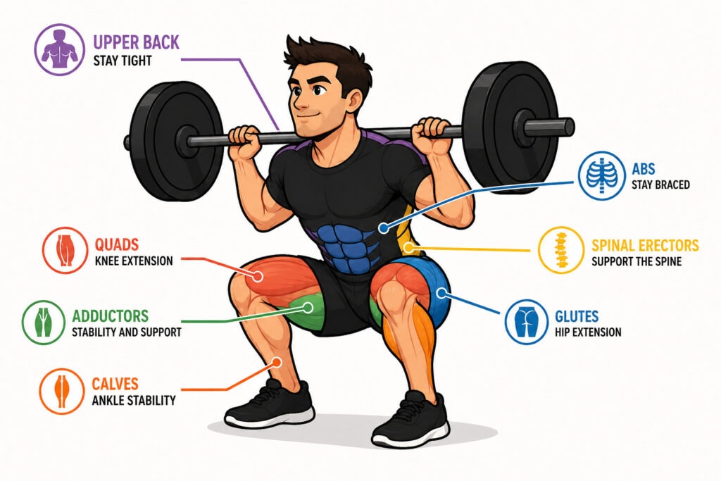 Deep-squat-showing-quads-glutes-adductors-abs-upper-back-and-calves
