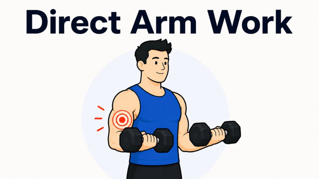 Direct-Arm-Work-For-Biceps-Growth-With-Curl-And-Target-Focus