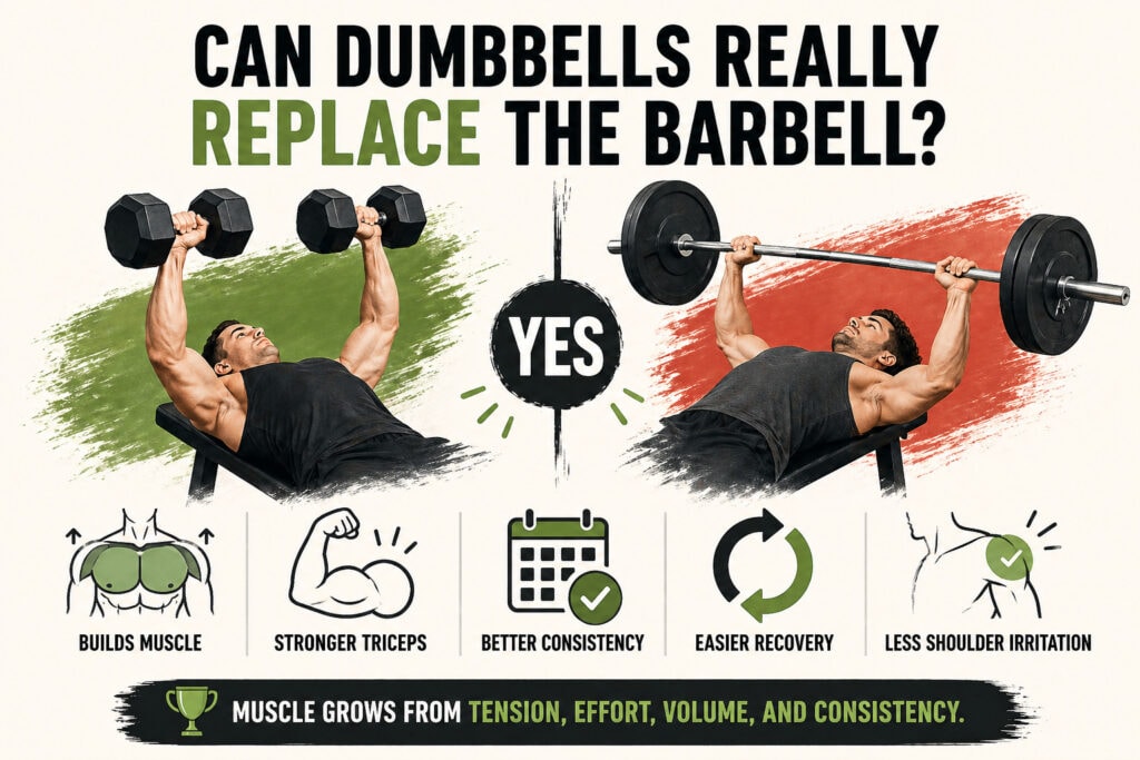 Dumbbells-vs-barbell-for-muscle-growth-with-consistency-recovery-and-strength-benefits
