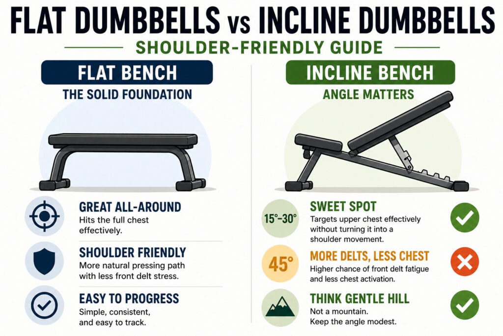 Flat-vs-incline-dumbbell-bench-for-sensitive-shoulders-guide