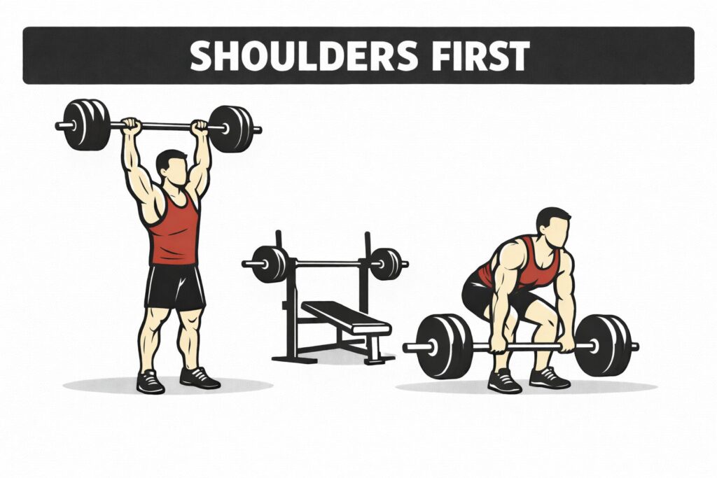 Shoulders-First-Workout-Order-Overhead-Press-And-Deadlift