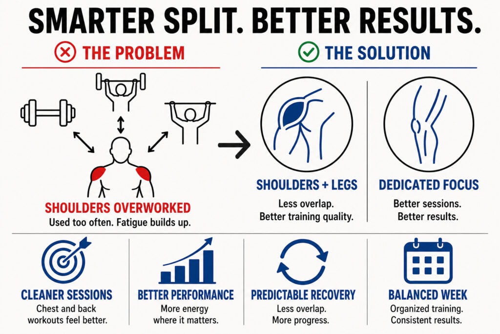 Smarter-split-workout-infographic-with-shoulders-and-legs-plan
